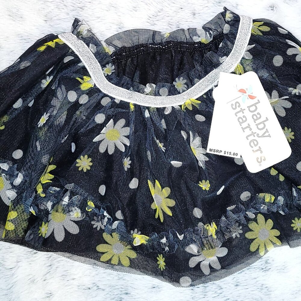 NWT 12m Baby Starters Black Tutu skirt